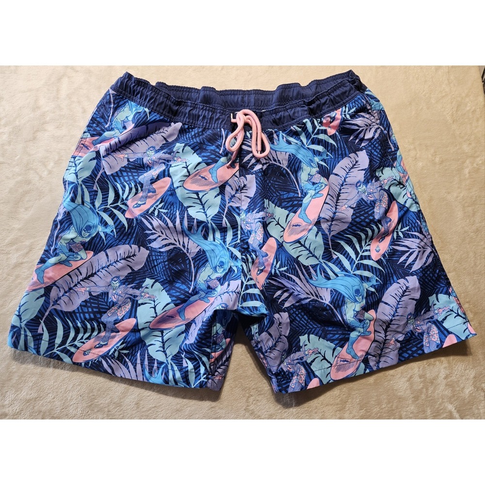 Batman Surf Swim Trunks Mens XL Tropical Joker Board‎ Shorts DC Comics Beach